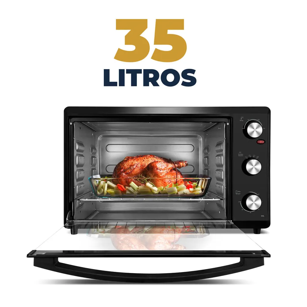 Forno Elétrico 35L Britânia BFE35 Dupla Resistência Preto 127V — foto 4