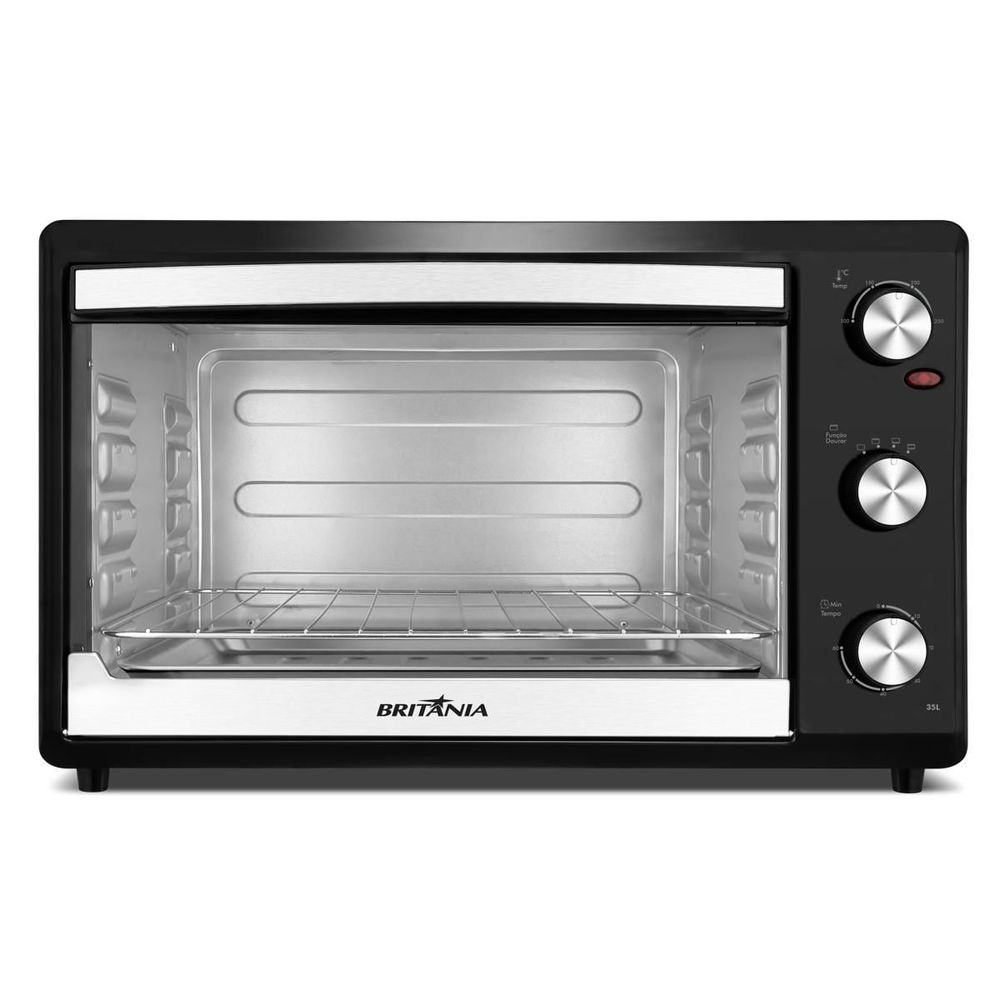Forno Elétrico 35L Britânia BFE35 Dupla Resistência Preto 127V