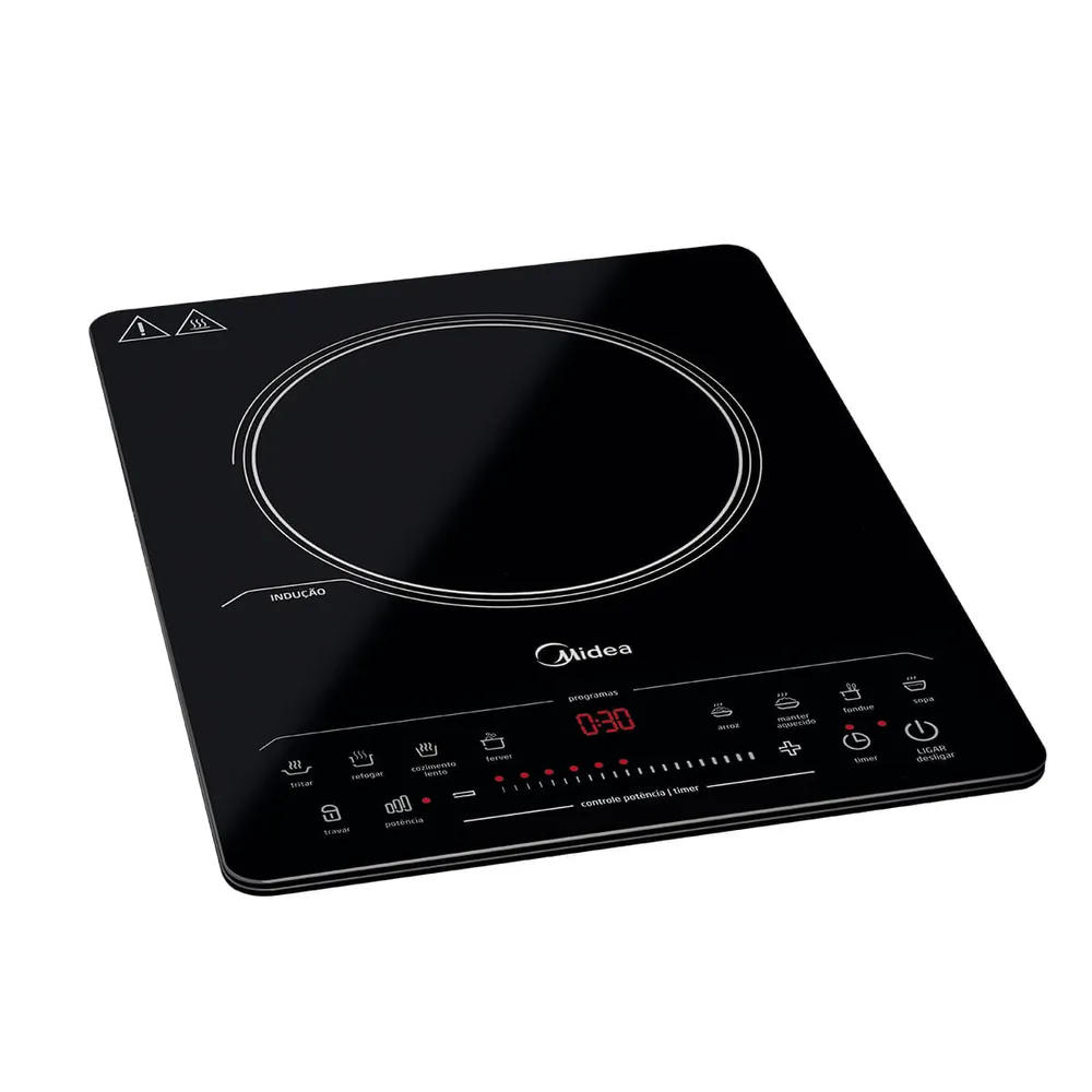 Cooktop 1 Boca Indução Portátil Midea CYAD11 Preto 127V — foto 3