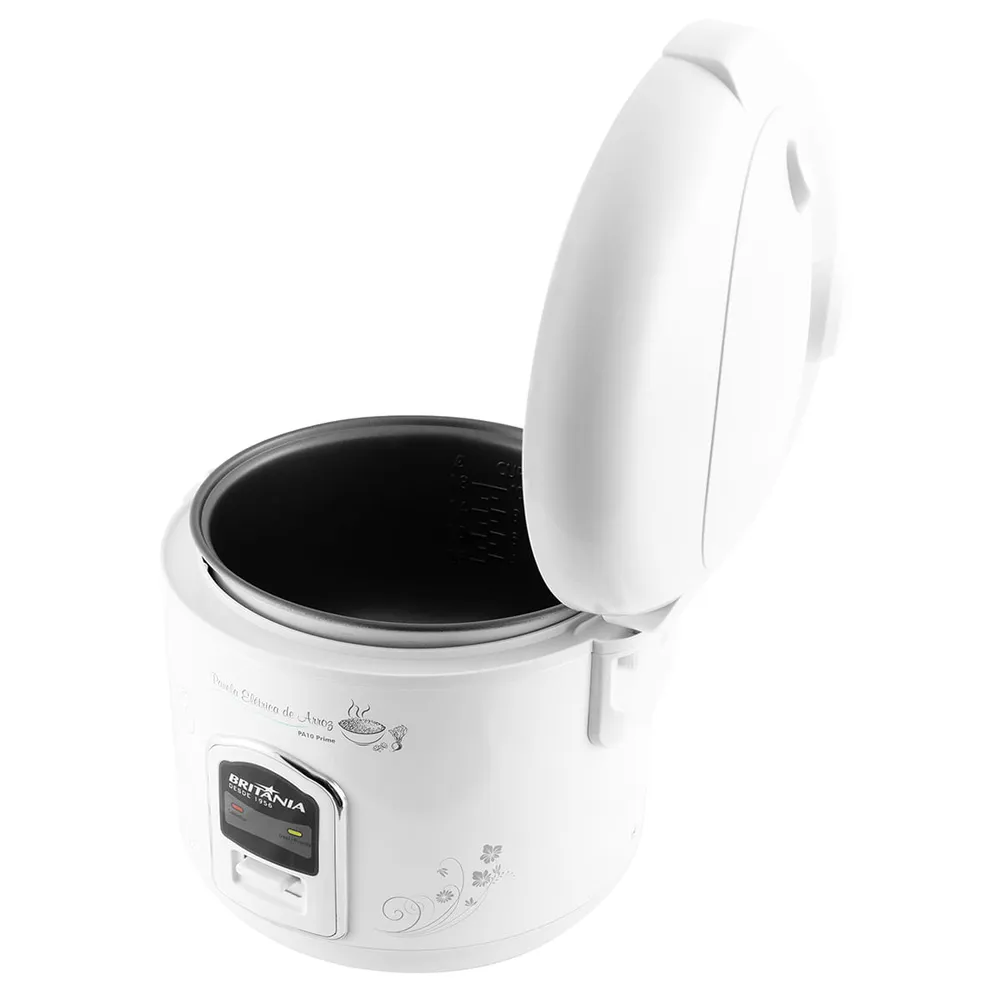 Panela de Arroz Elétrica Britânia 10 Xícaras 4L PA10 Prime Branca 220V — foto 3