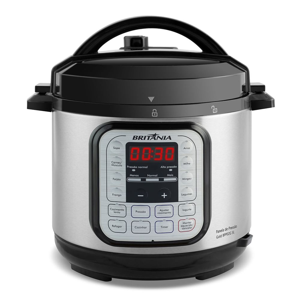 Panela de Pressão Elétrica Britânia BPP02G Gold 5L 900W 127V