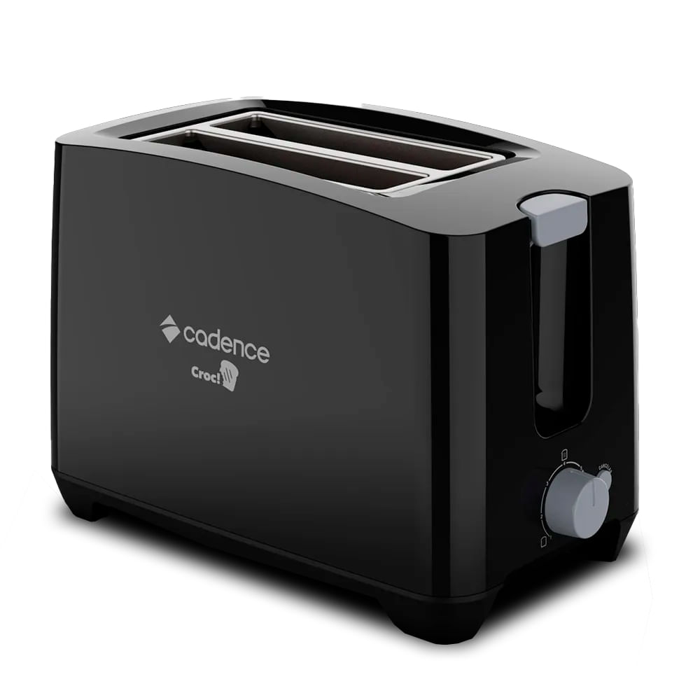 Torradeira Elétrica Cadence Croc! TOR200 Preta 750W 127V