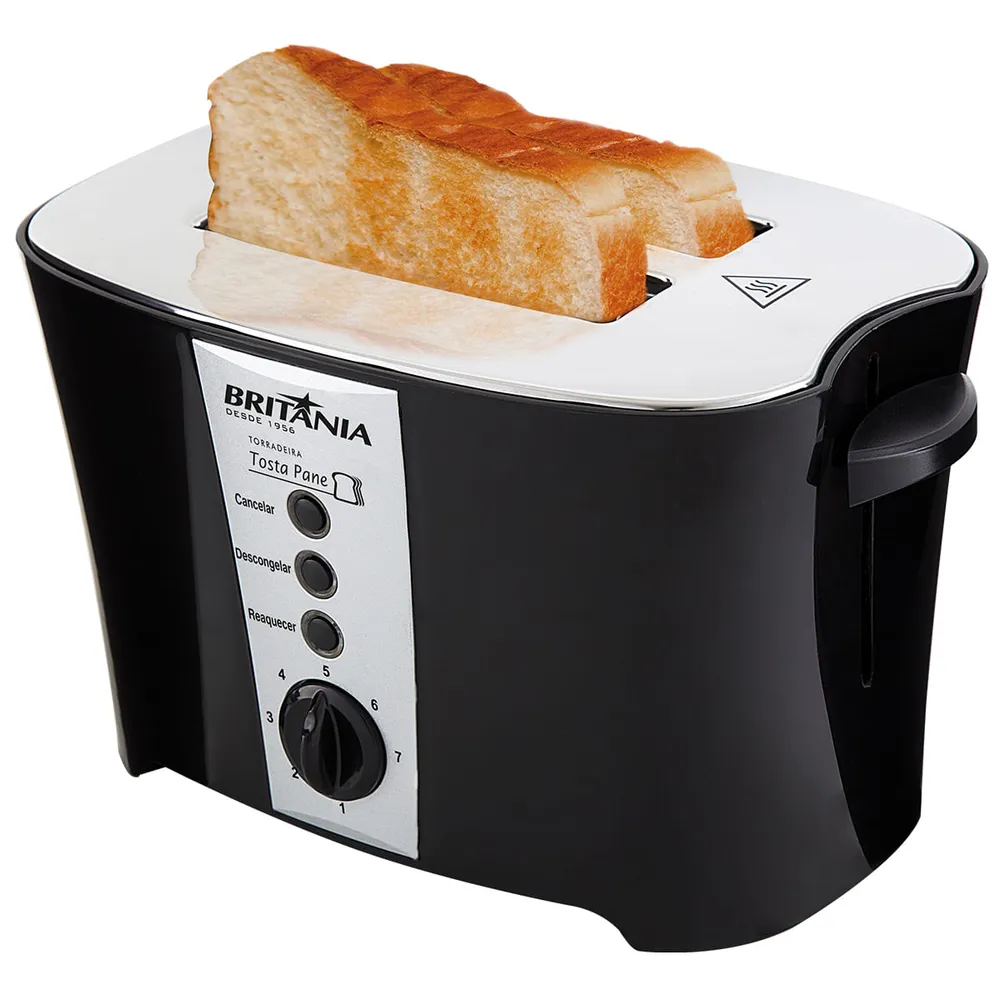 Torradeira Britânia Tosta Pane 800W Preta 220V — foto 2