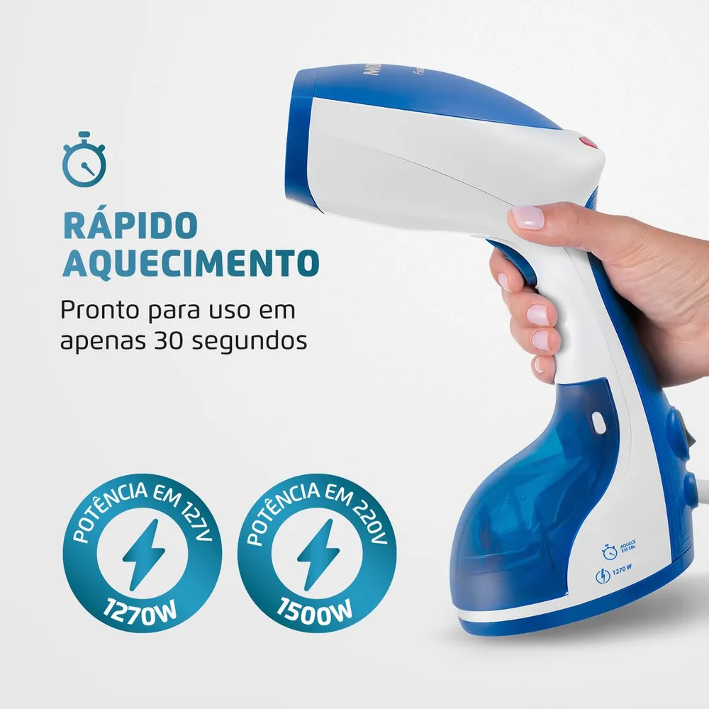 Passadeira a Vapor Portátil Mondial Fast Steam VP-09 220V — foto 3