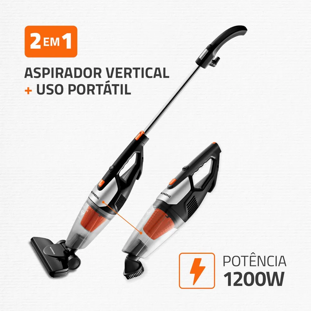 Aspirador de Pó Mondial Turbo Premium AP-31 2 em 1 1200W 127V — foto 2