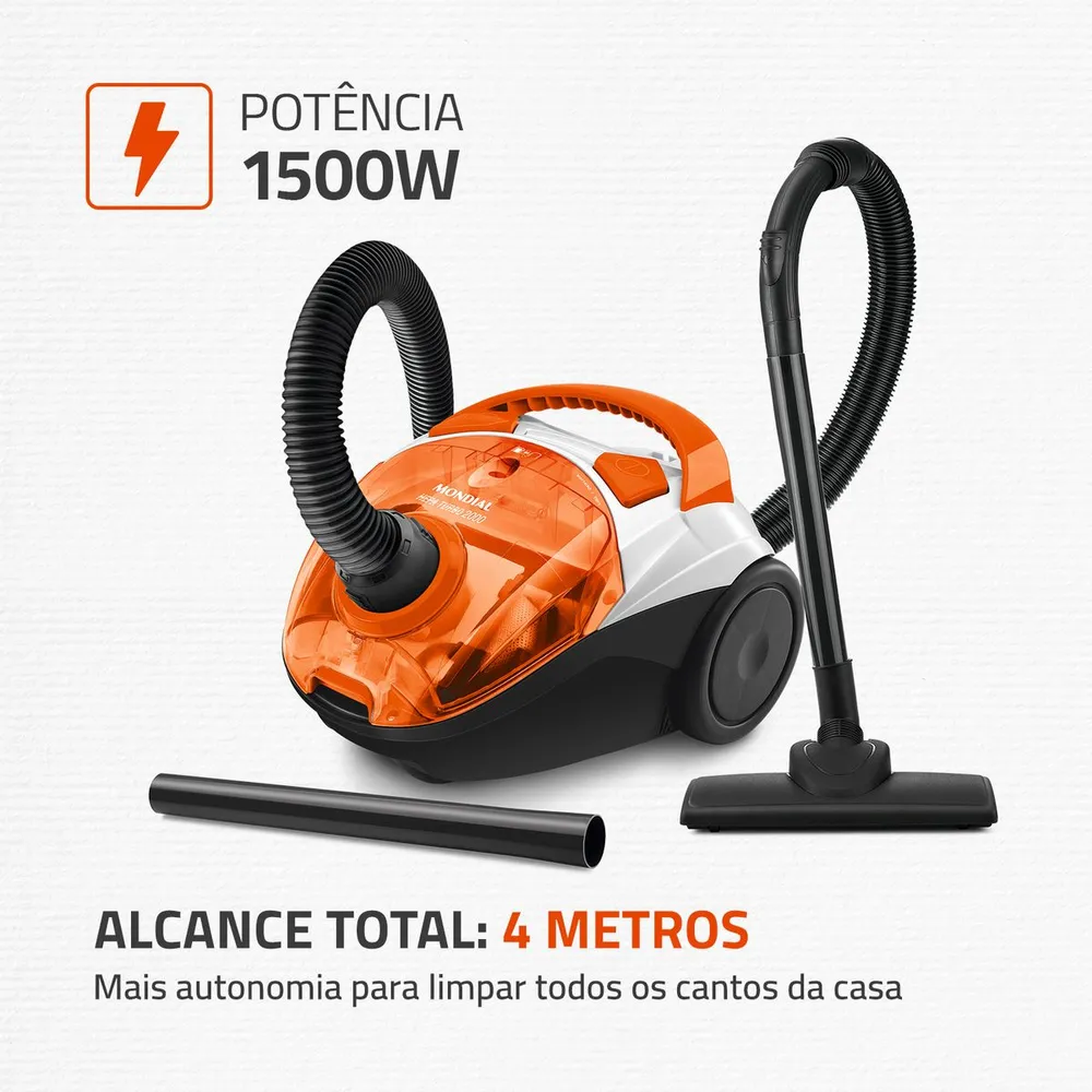 Aspirador de Pó Mondial Hepa Turbo AP-15 1500W 127V — foto 2