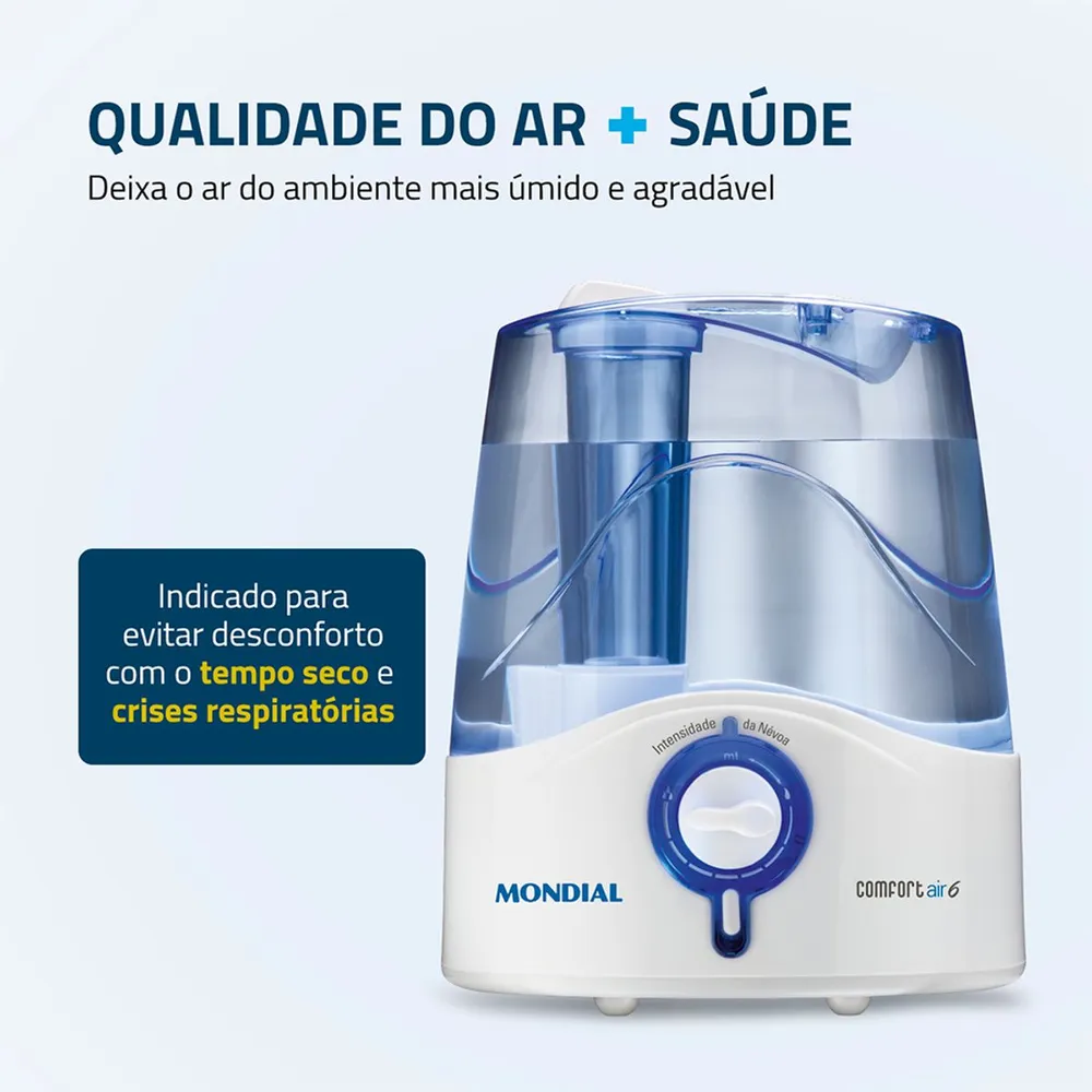 Umidificador de Ar Mondial Comfort Air 6 UA-07 Bivolt — foto 2