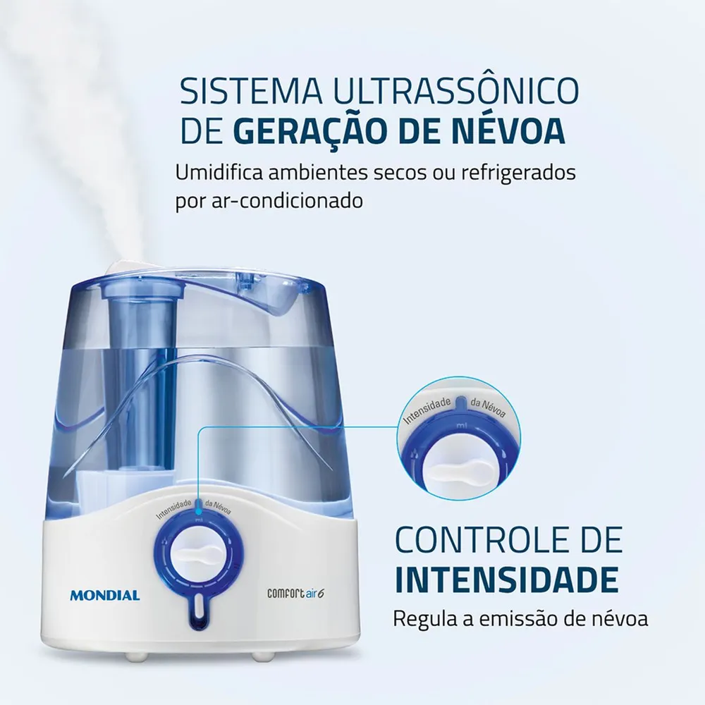Umidificador de Ar Mondial Comfort Air 6 UA-07 Bivolt — foto 3