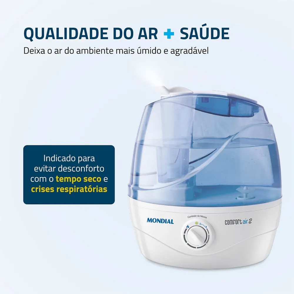 Umidificador de Ar Ultrassônico Mondial Comfort Air 2 NUA-02 Bivolt — foto 2