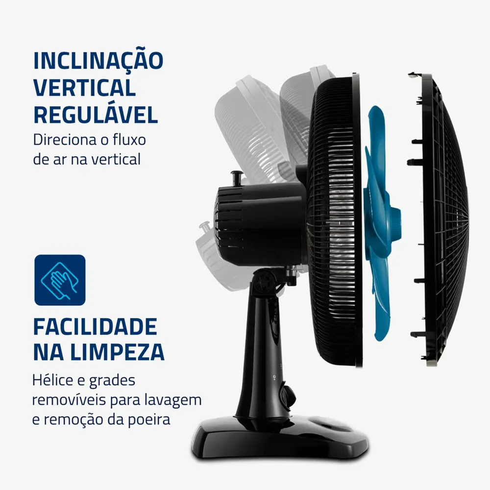 Ventilador de Mesa Mondial 6 Pás VSP-30-AP 30cm 60W 220V — foto 3