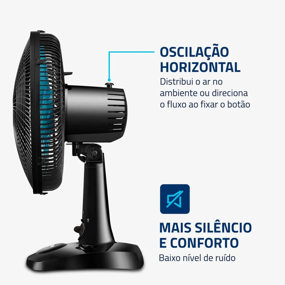 Ventilador de Mesa Mondial 6 Pás VSP-30-AP 30cm 60W 220V — foto 4
