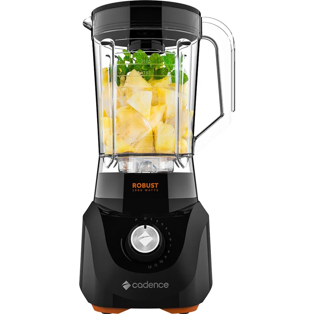 Liquidificador Cadence Robust LIQ400 1000W 3,3L 12 Velocidades Preto 220V — foto 2