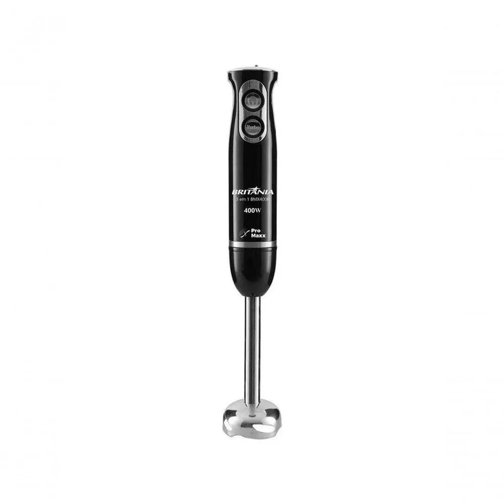 Mixer 3 em 1 Britânia BMX400P 400W 2 Velocidades + Turbo Preto 110V — foto 4