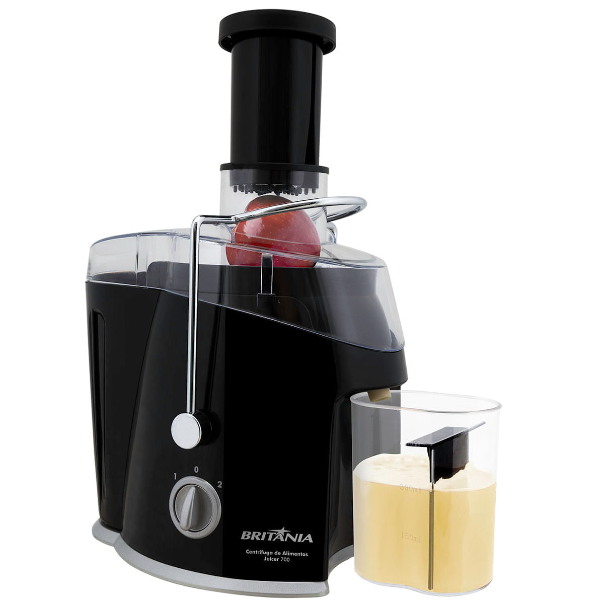 Centrifuga de Alimentos Britânia Juicer 700 400W Preta 220V