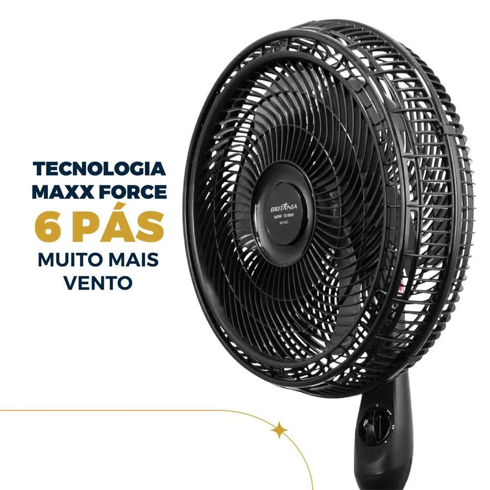 Ventilador de Coluna Britânia Maxx Force BVT450 40cm 6 Pás 3 Velocidades 110V — foto 2