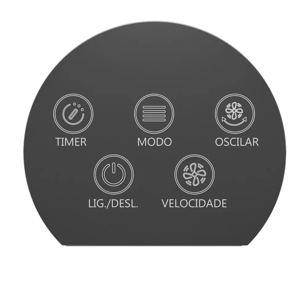 Ventilador de Torre Britânia BVT90A Painel Touch 75W com Controle e Timer 110V — foto 4