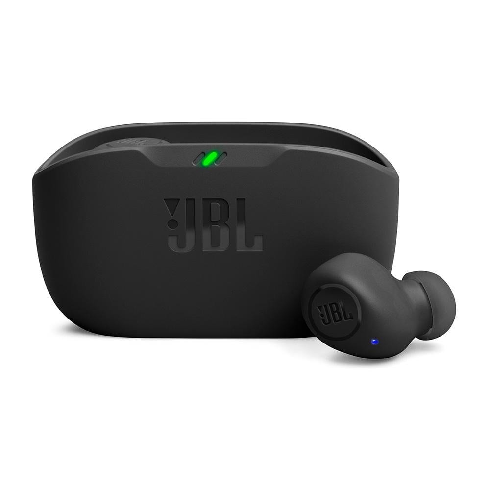 Fone de Ouvido JBL Wave Buds 2, TWS, Cancelamento de Ruído, Bluetooth 5.3, Conexão Multipontos, Bateria até 40 Horas, IP54, Preto - JBLWBUDS2BLK