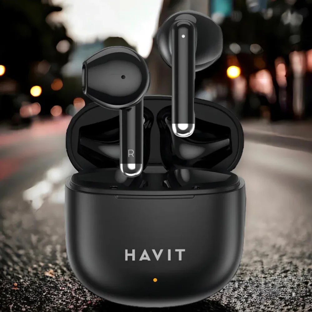 Fone de Ouvido Bluetooth Havit TW976 TWS Intra-auricular com Estojo Preto — foto 4