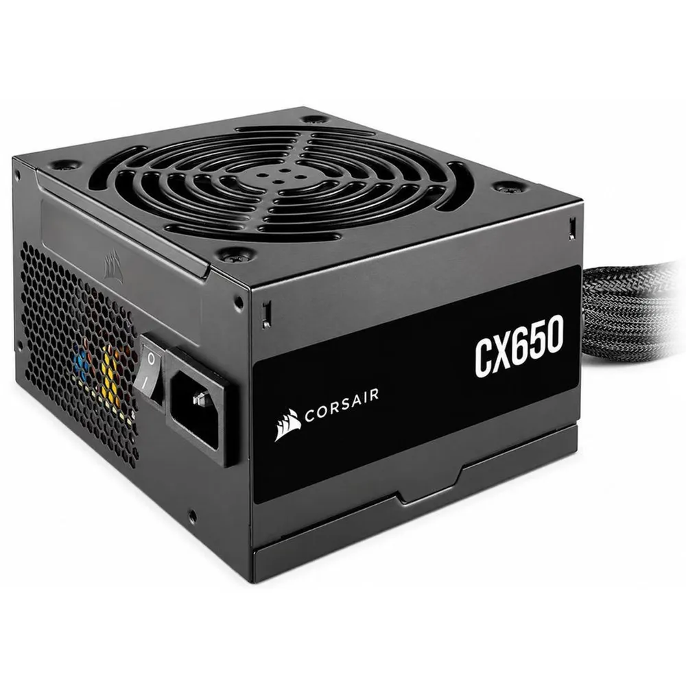 Fonte Corsair CX Series CX650 650W - 80 Plus Bronze, PFC Ativo, ATX, Ventoinha 120mm, Preto - CP-9020278-BR — foto 4