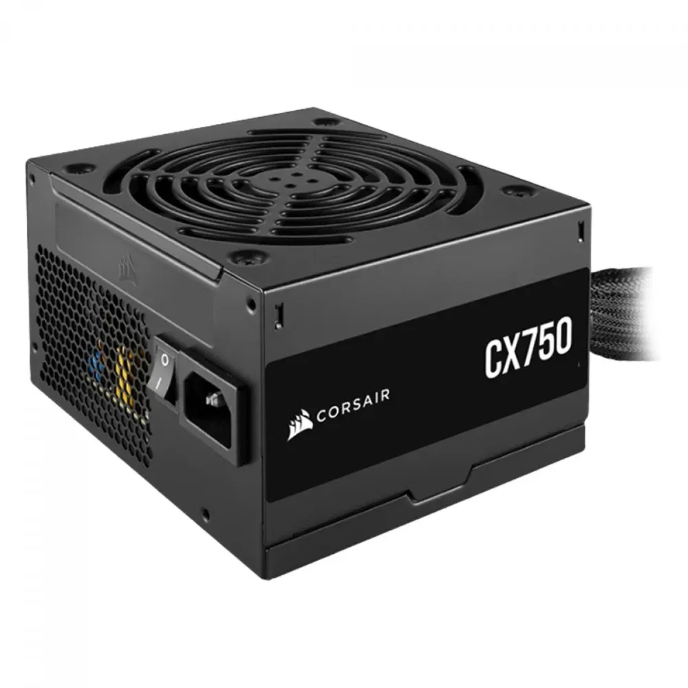 Fonte Corsair CX750, 750W, 80 Plus Bronze, PFC Ativo, Ventilador 120mm, ATX, Preto - CP-9020279-NA — foto 2