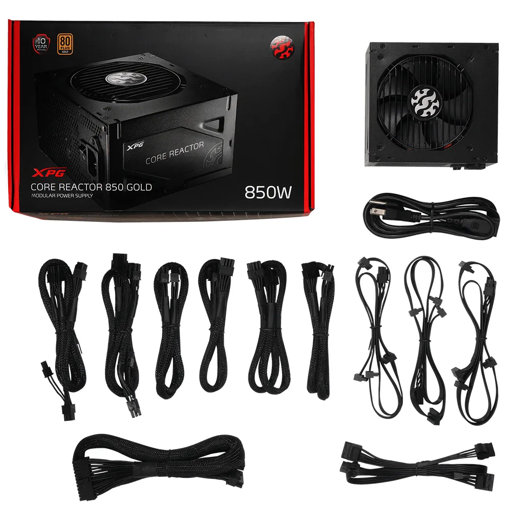 Fonte XPG Core Reactor 650W, 80 Plus Gold, Full Modular, Ventilador 120mm, Capacitores Japoneses 105°C, ATX - COREREACTOR650G-BKCUS — foto 3