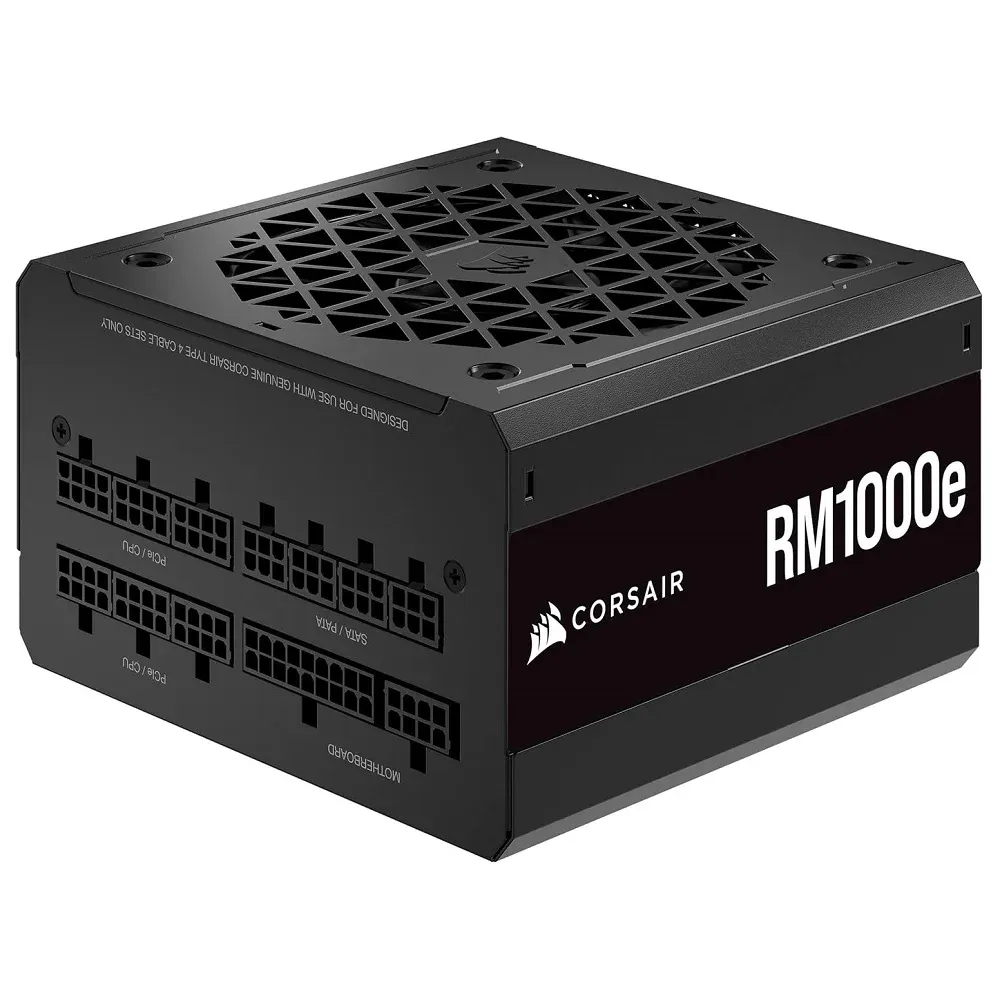 Fonte Corsair RM1000e, 1000W, 80 Plus Gold, Full Modular, ATX 3.0 / PCIe 5.0, Cybenetics Platinum - CP-9020264 — foto 2