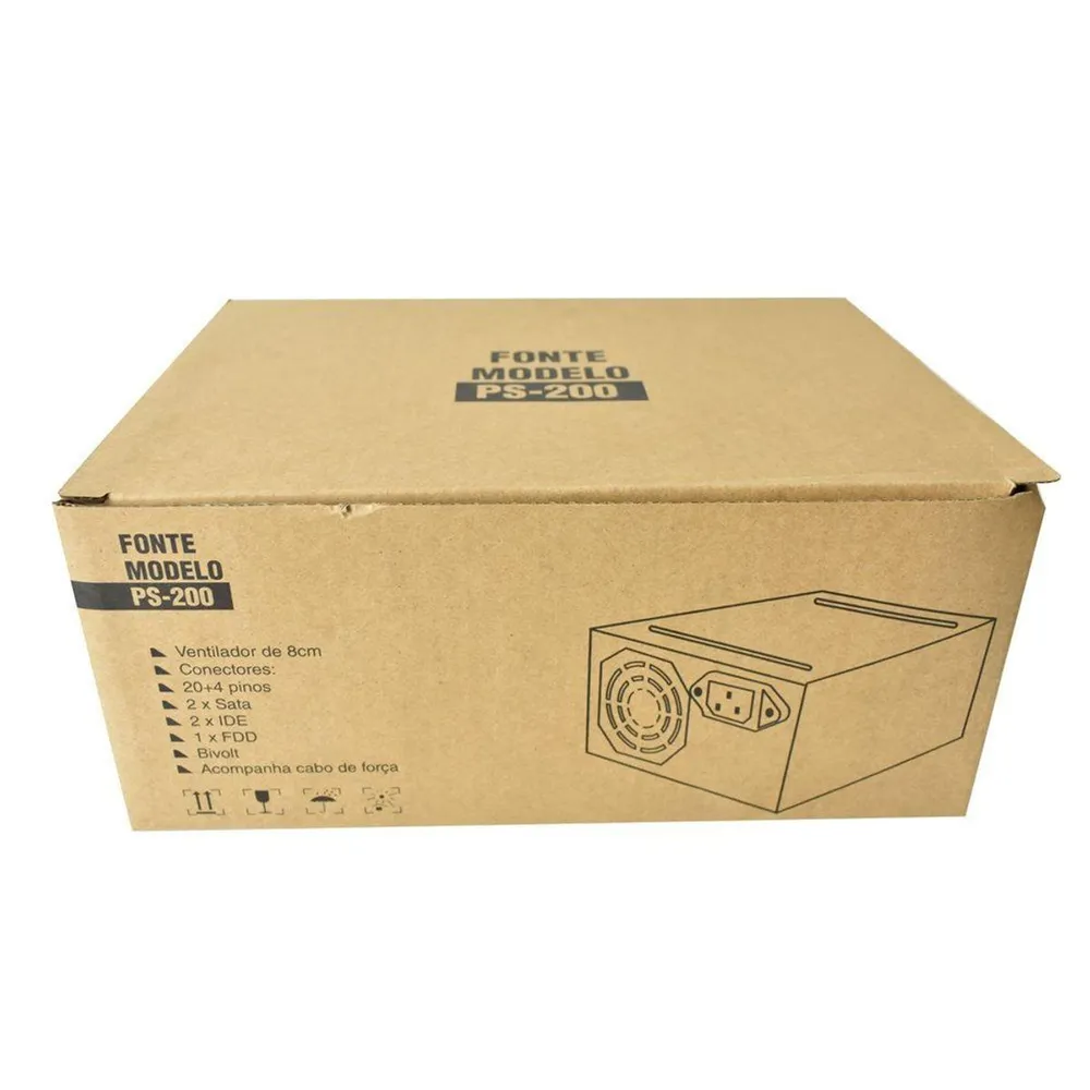 Fonte ATX Evus PS-200 200W bivolt com cabo de força — foto 2