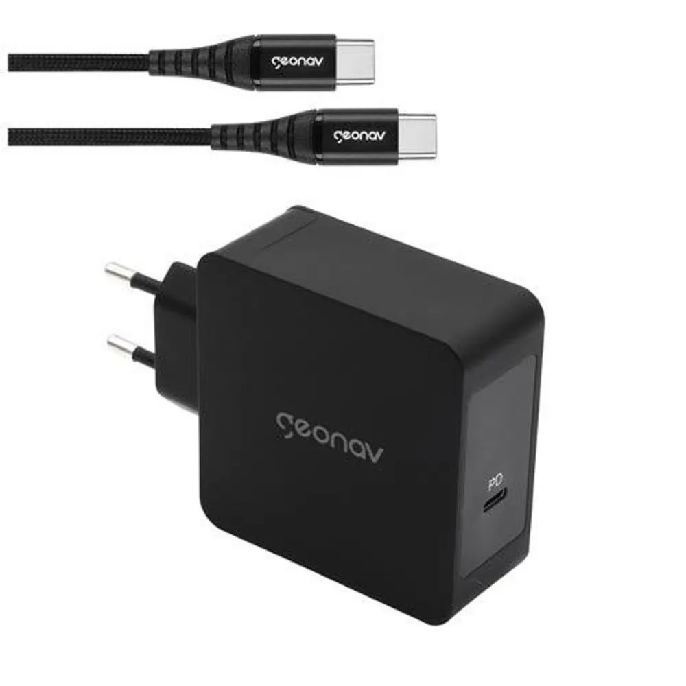 Carregador Geonav Superpower 65W USB-C para USB-C Notebook Preto CH65WPD-BK — foto 3