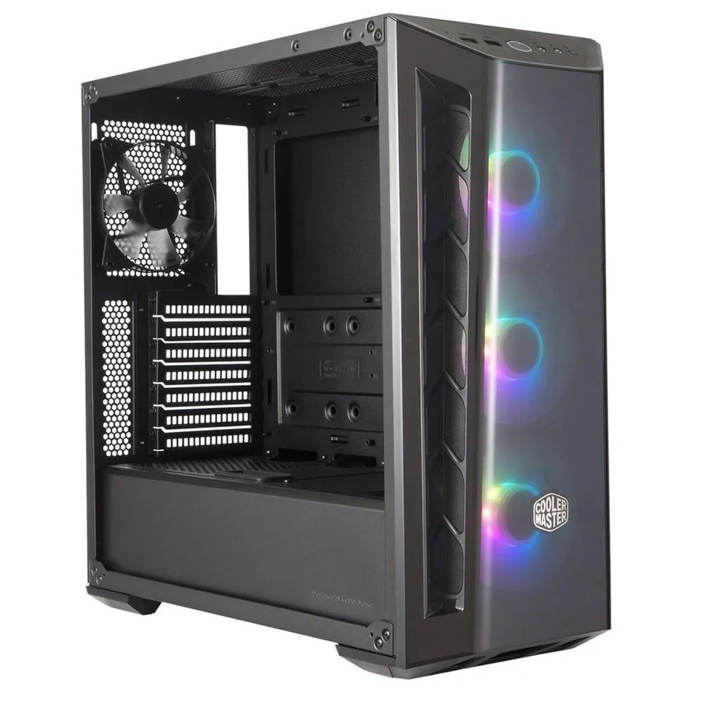Gabinete Gamer Cooler Master MasterBox MB520 ARGB, Mid Tower, ATX, Lateral em Vidro Temperado, Frontal em malha DarkMirror, 3 Fans ARGB 120mm — foto 3
