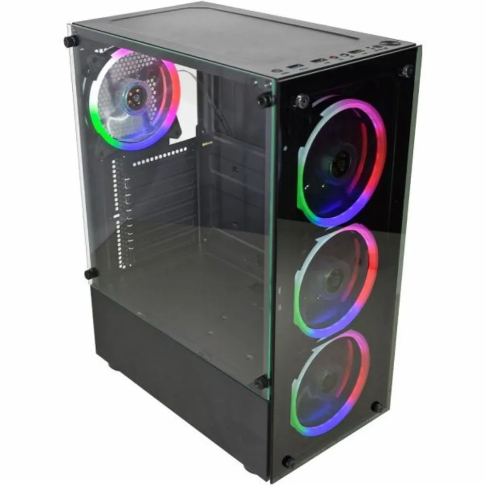 Gabinete Gamer K-Mex 10W5 Mid Tower, ATX, Lateral em Vidro Temperado, 3 Fans 120mm, Preto - CG10W5RH001CB0X — foto 3