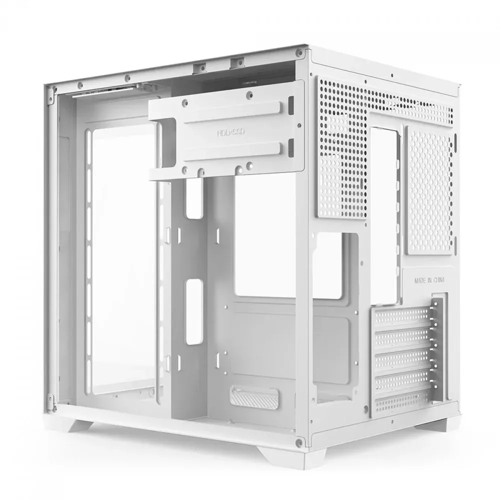 Gabinete Gamer BRX Xtreme Glacier Mid Tower, Micro-ATX, Vidro Temperado, 3 Fans, Branco - R41W — foto 2