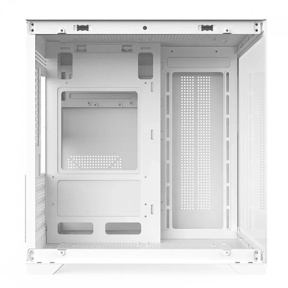 Gabinete Gamer BRX Xtreme Glacier Mid Tower, Micro-ATX, Vidro Temperado, 3 Fans, Branco - R41W — foto 4