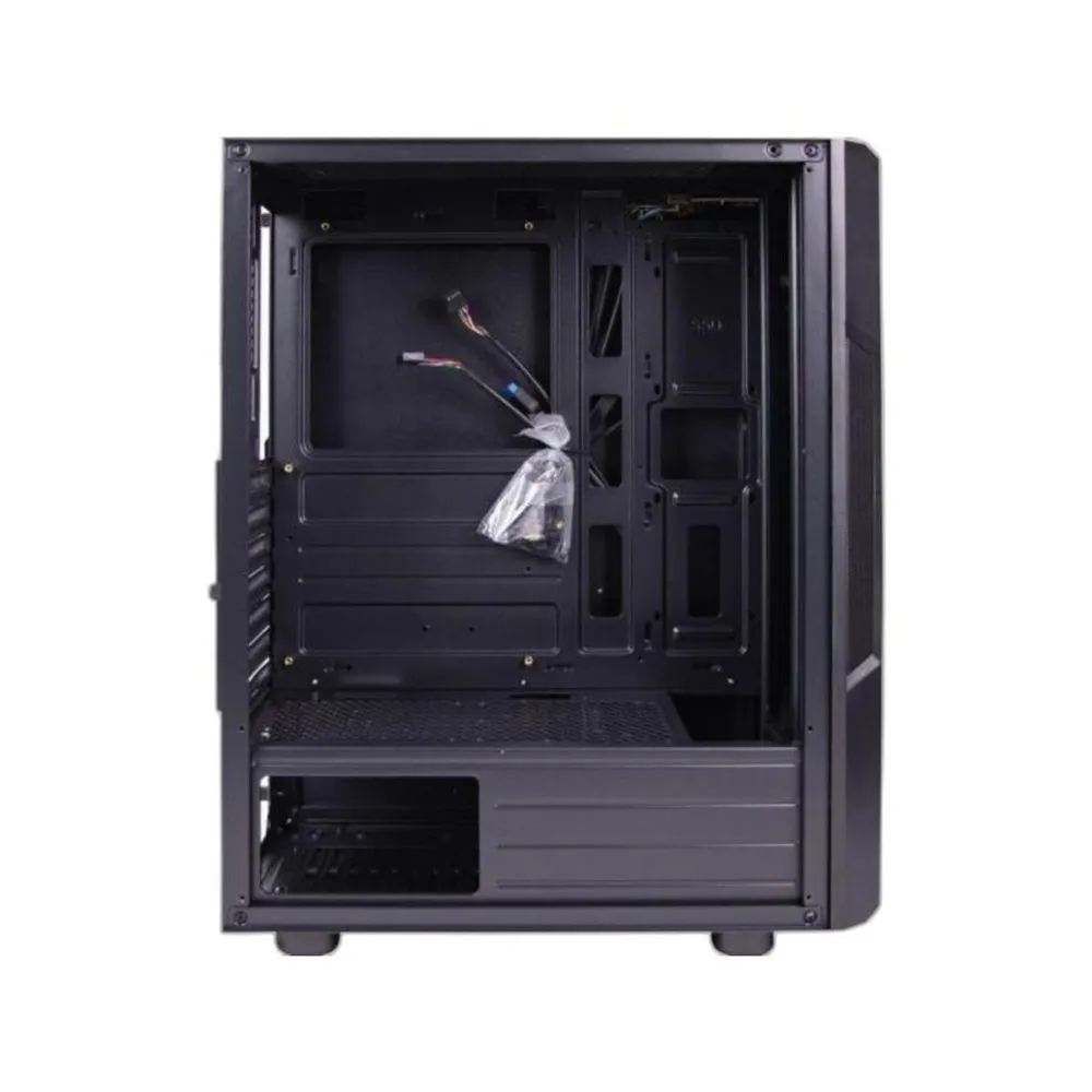 Gabinete Gamer Fortrek Holt Mid Tower, ATX, Lateral em Acrílico, Frontal em Malha com LED RGB, Preto — foto 3