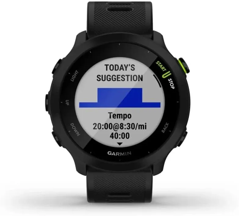 Relógio Garmin Forerunner 55 GPS com Monitor Cardíaco de Pulso - Preto — foto 2