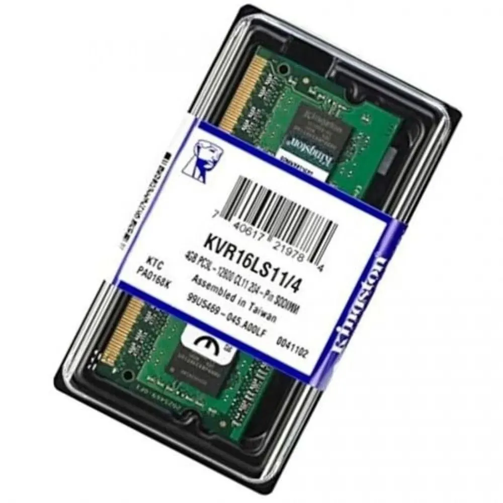 Memória Notebook Kingston ValueRAM 4GB DDR3L 1600MHz 1.35V SODIMM KVR16LS11/4 — foto 3