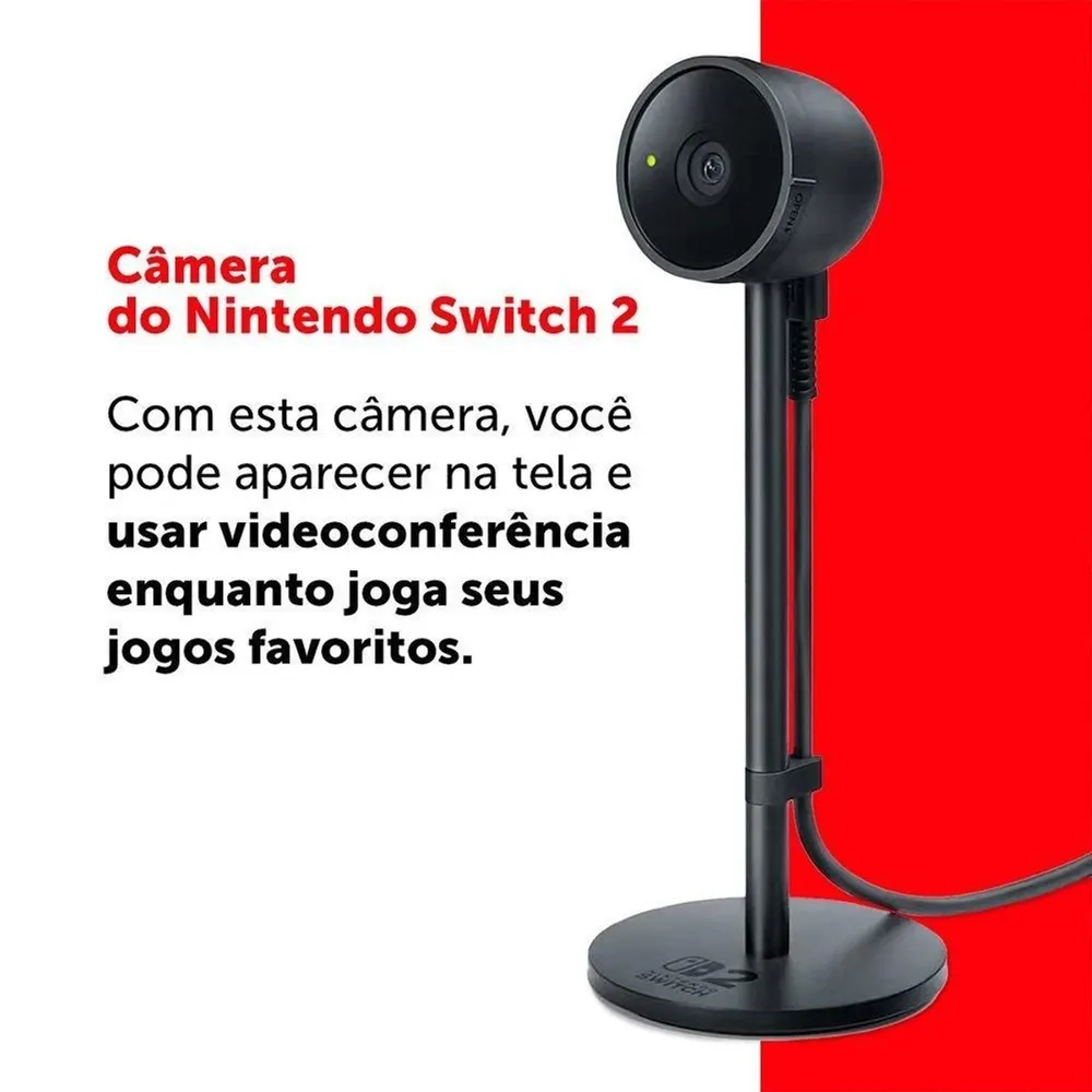 Câmera Nintendo Switch 2 USB-C com Lente Grande Angular e Obturador de Privacidade — foto 4