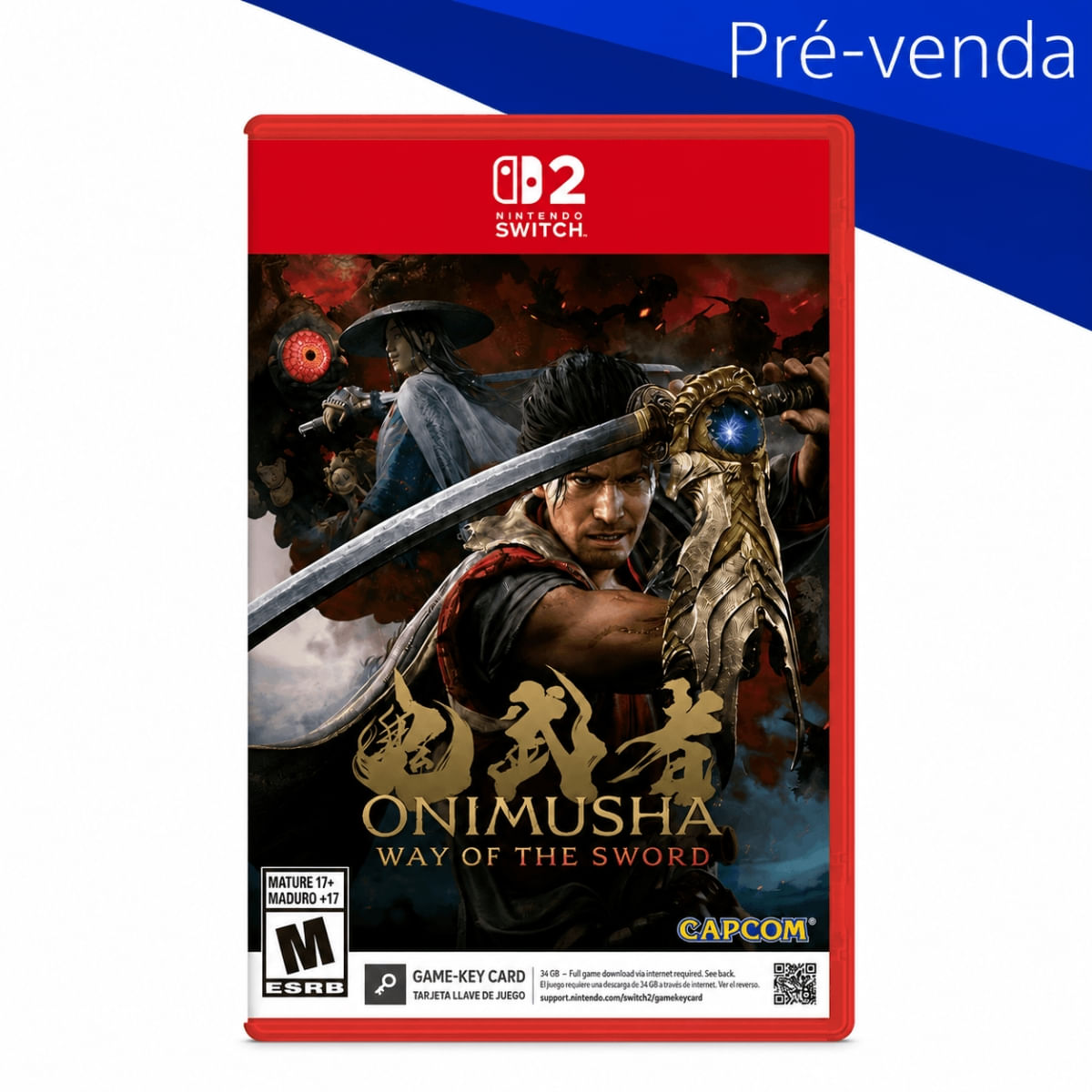 Jogo Onimusha Way of the Sword para Nintendo Switch 2 Capcom Edição Padrão Mídia Física