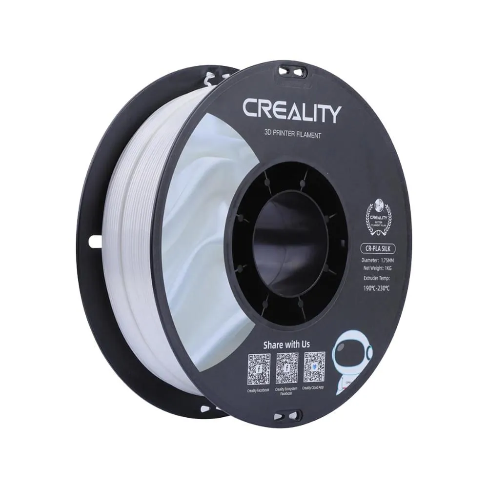 Filamento Creality CR-Silk Branco 1 kg 1,75 mm para Impressora 3D — foto 2