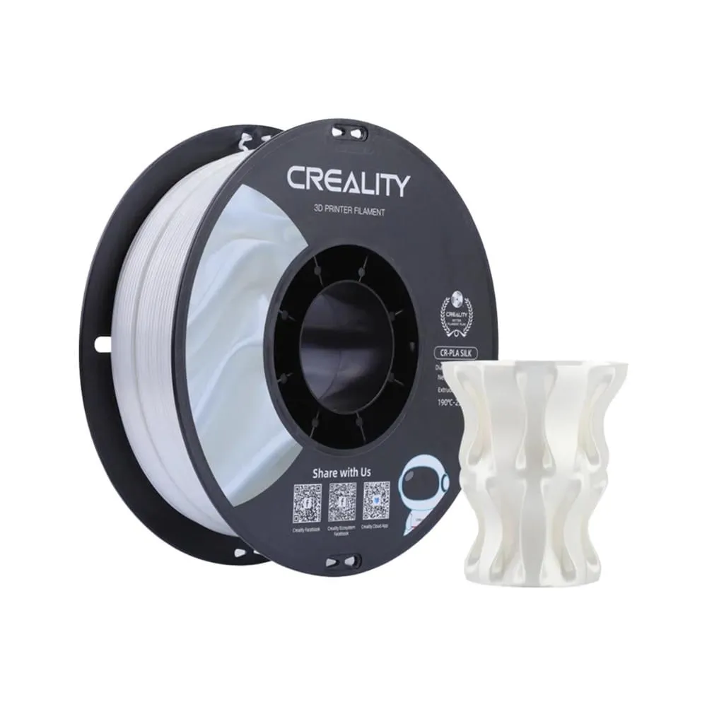 Filamento Creality CR-Silk Branco 1 kg 1,75 mm para Impressora 3D — foto 3