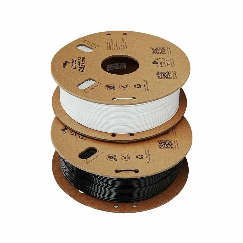Kit Filamento Creality Ender-Fast PLA Branco e Preto 2 kg 1,75 mm 3301010395 — foto 2