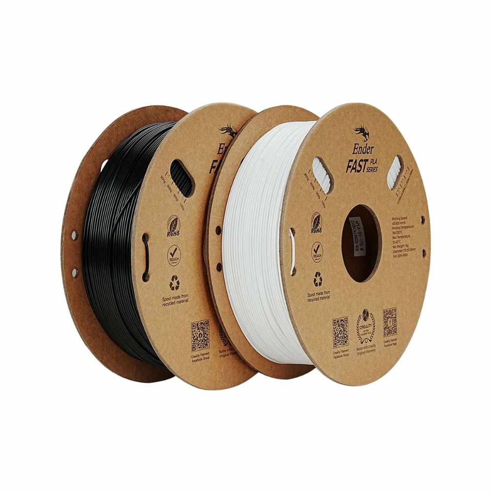 Kit Filamento Creality Ender-Fast PLA Branco e Preto 2 kg 1,75 mm 3301010395