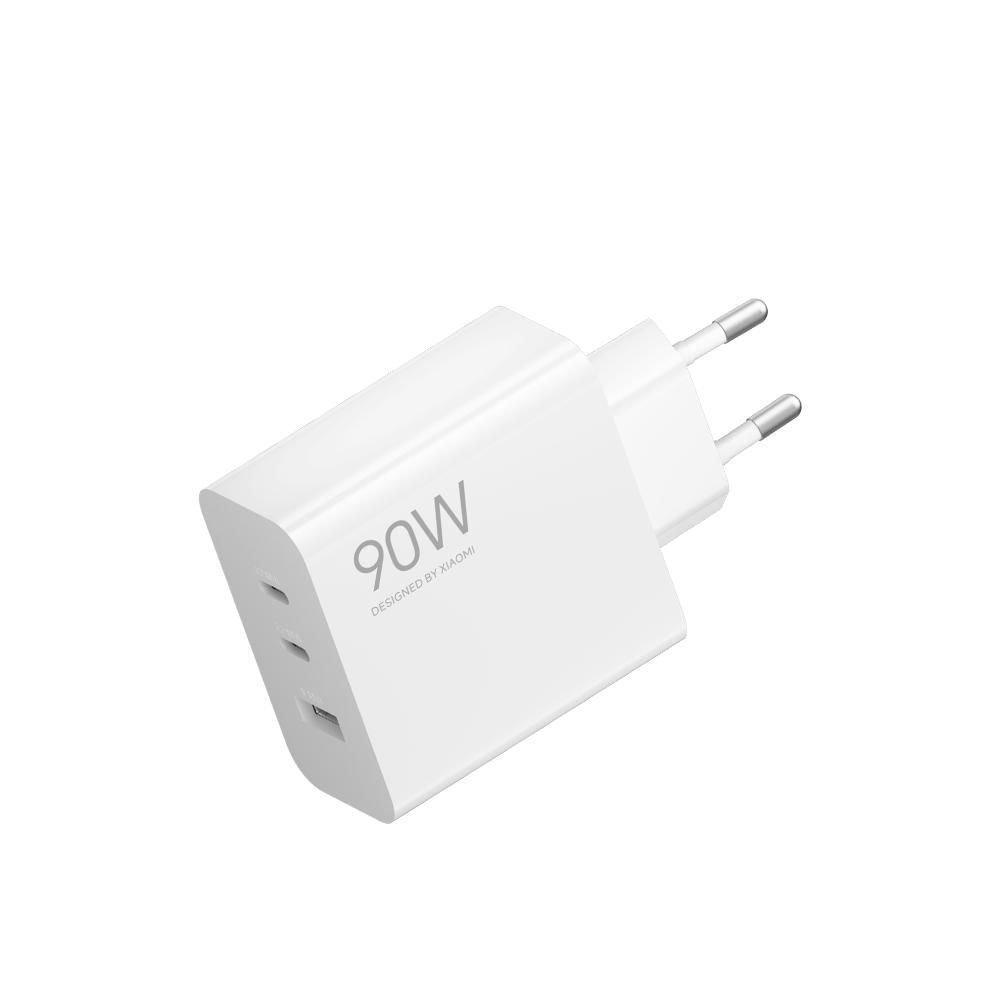 Carregador de Parede Xiaomi HyperCharge 90W GaN 3 Portas 2 USB-C e 1 USB-A Bivolt