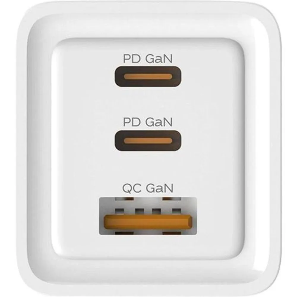 Carregador de Parede ELG W65GAN 65W GaN 3 Portas 2 USB-C PD e 1 USB-A QC 3.0 Bivolt Branco — foto 4