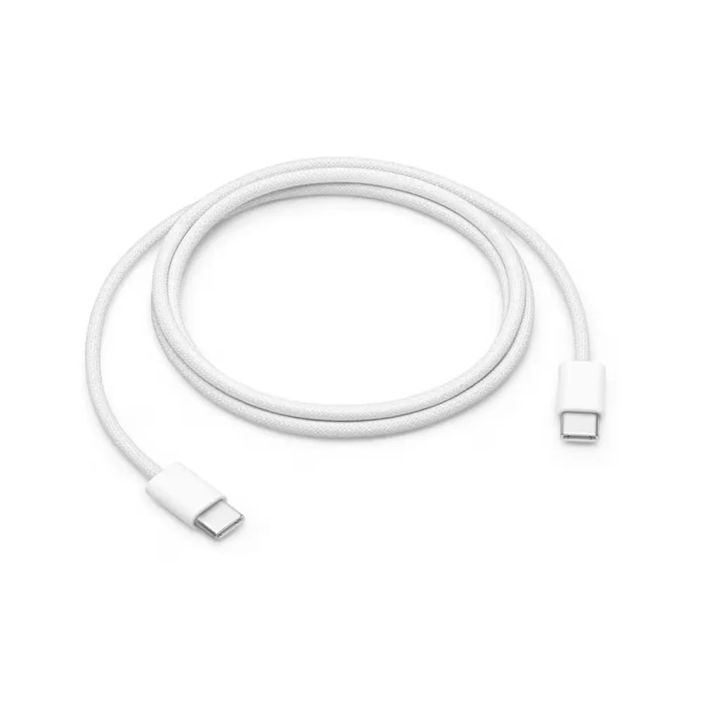 Cabo Apple USB-C para USB-C 60W 1 Metro Trançado Branco — foto 2