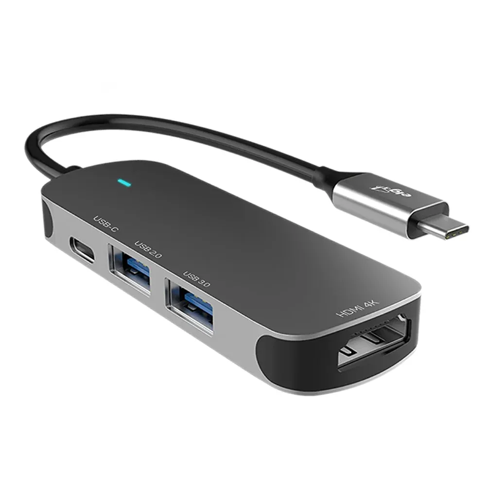 Hub USB-C ELG HUB41HD-V2 4 em 1 HDMI 4K USB 3.0 5Gbps USB 2.0 e USB-C — foto 3