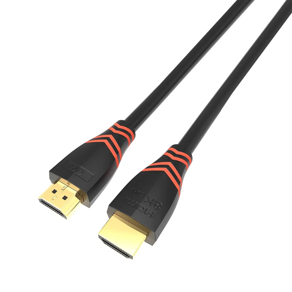 Cabo HDMI 2.1 ELG HD8K20 2 Metros 8K 48Gbps Preto — foto 3