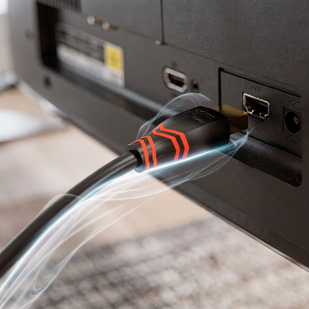 Cabo HDMI 2.1 ELG HD8K20 2 Metros 8K 48Gbps Preto — foto 4