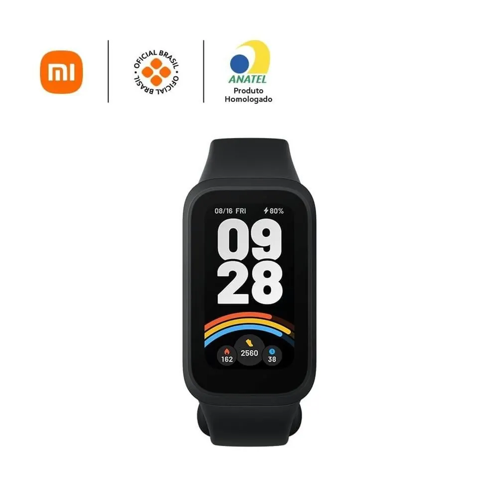 Smart Band Xiaomi Smart Band 9 Active M2435B1 Tela 1,47 Pol 5ATM Bluetooth 5.3 Preto — foto 4