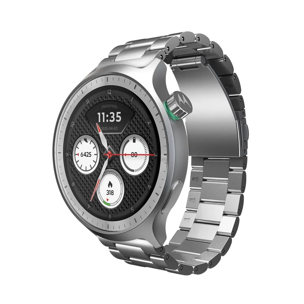 Smartwatch Motorola Moto Watch XT2547 Tela OLED 1,4 Pol GPS Tecnologia Polar Prata — foto 2