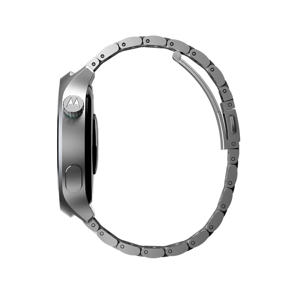Smartwatch Motorola Moto Watch XT2547 Tela OLED 1,4 Pol GPS Tecnologia Polar Prata — foto 4